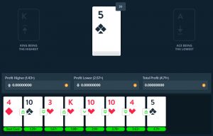 Stake HiLo » Simple but popular higher / lower card game